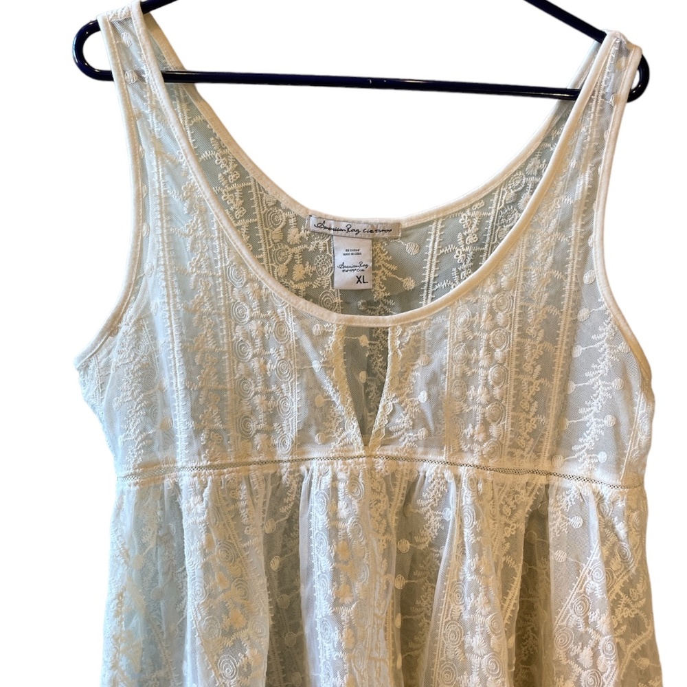 American Rag Cie Ivory Sleeveless Top